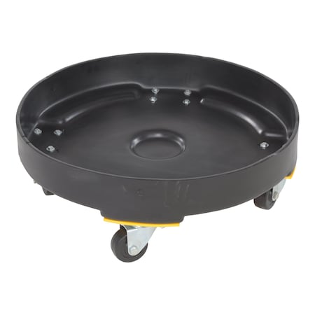 Vestil DRUM DOLLY HD POLY BLACK 55 GALLON DRUM-DP-HD-55-BK